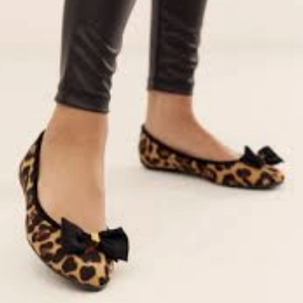 CIRCUS BY SAM EDELMAN WOMENS ANIMAL PRINT BOWKNOT DESIGN DETAILS FLAT